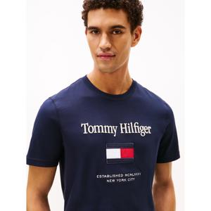 Tommy Hilfiger Logo Embroidery Crew Neck T-Shirt